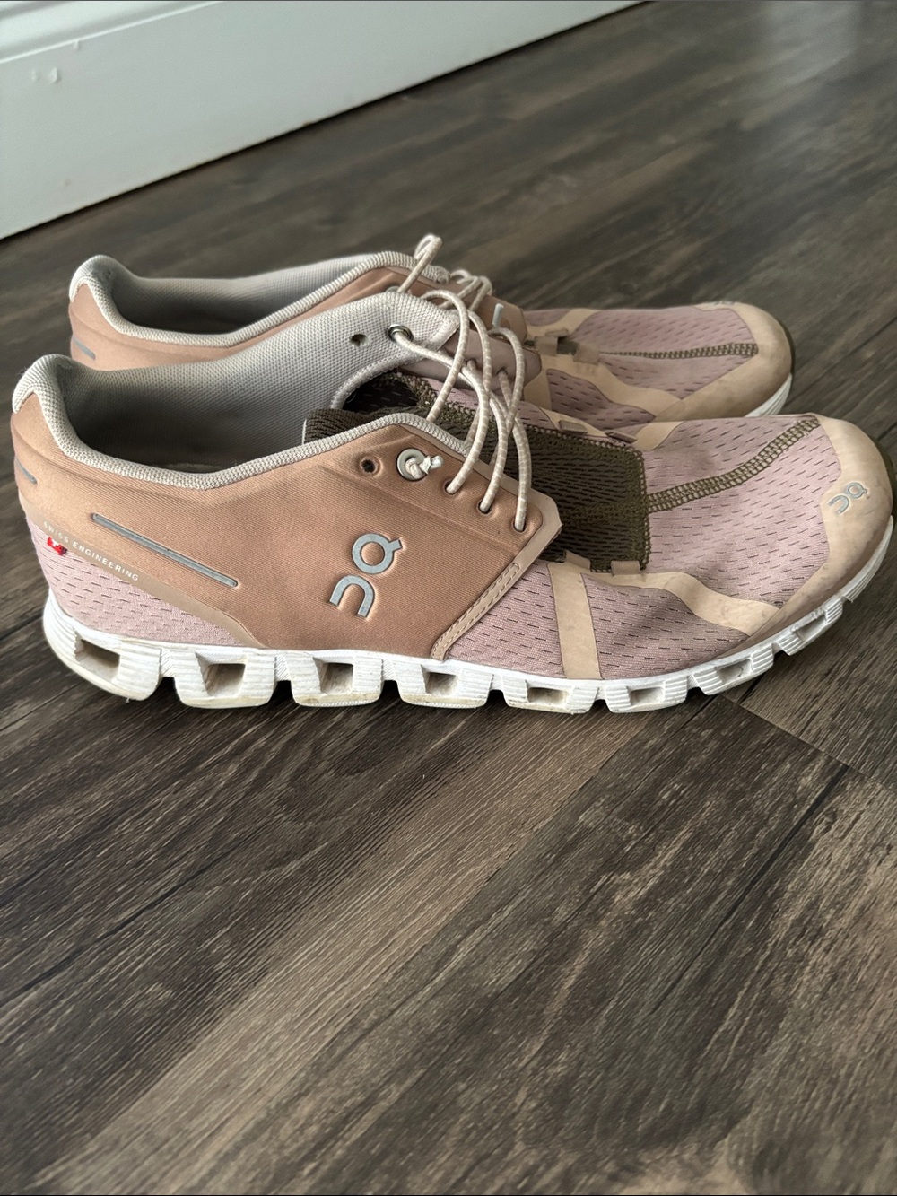 On Cloud 5 Running Shoes Women's 10.5 Rosebrown Fog Lightweight Sneakers
